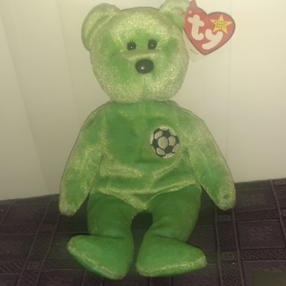 Ty Green Bear Plush Toy